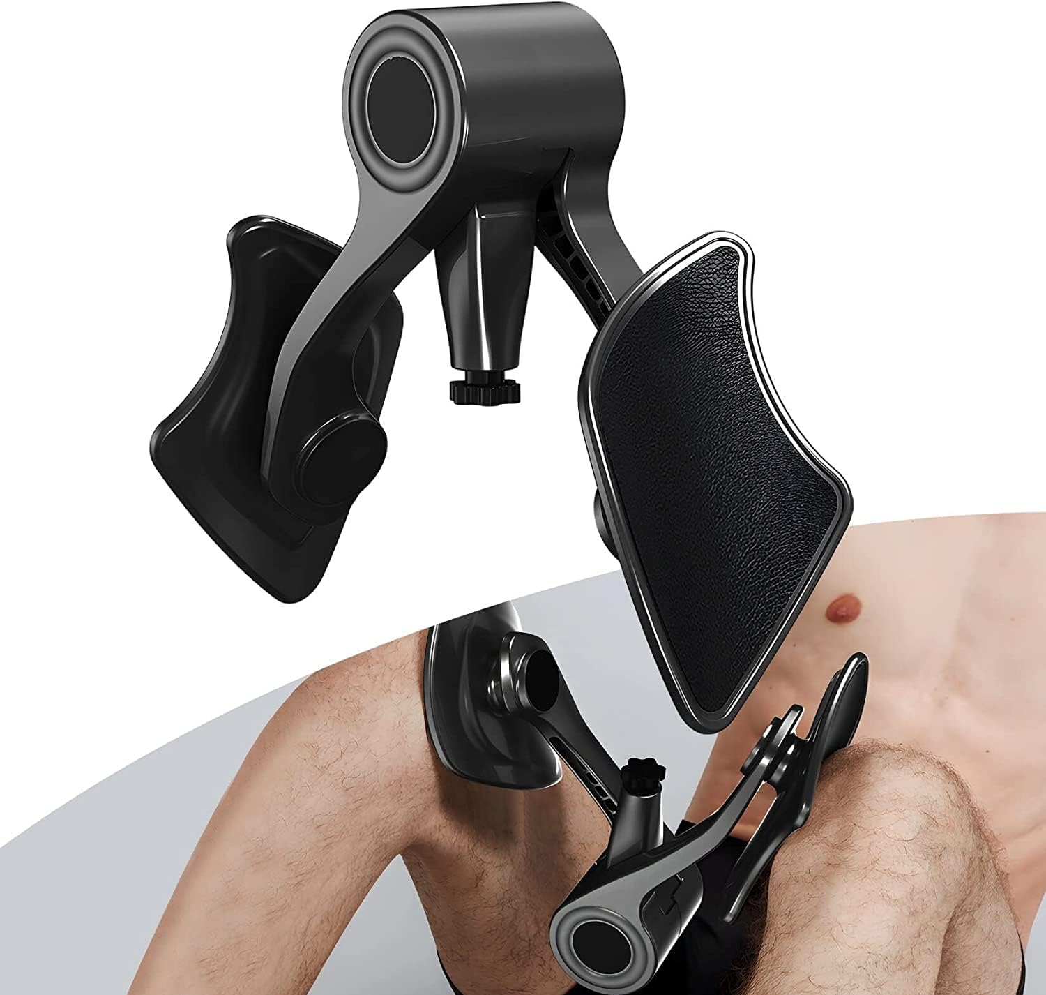Thigh Toner Pelvic Floor Inner Thigh Exerciser Strengthener for Women and Men Adjustable Strength Inner & Outer Thigh Exerciser, Leg Maste, Home Gym Exercise Equipment