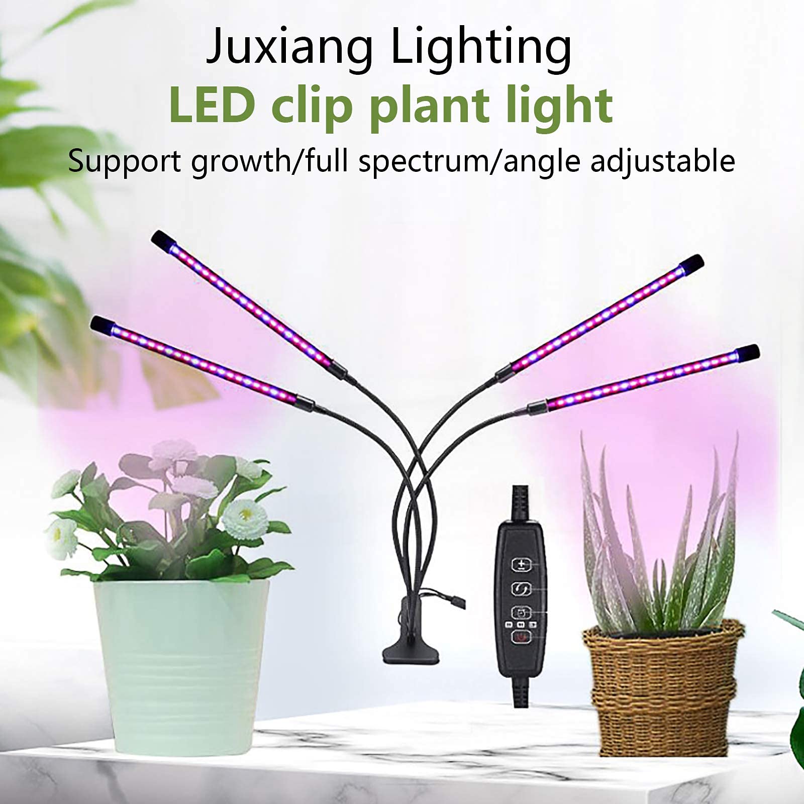 Grow Lights Indoor, Plant Grow Light 30W Grow Lights pour plantes d'intérieur, modes de synchronisation de la lumière des plantes à spectre complet et 9 lampes de croissance à intensité variable pour