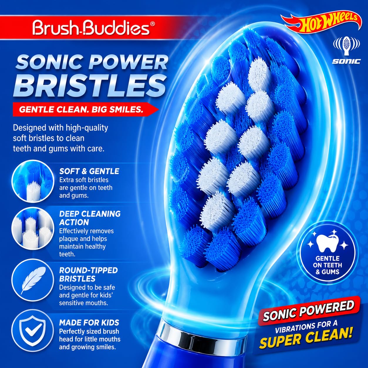 Amazon.com: Brush Buddies Hot Wheels Battery Powered Sonic