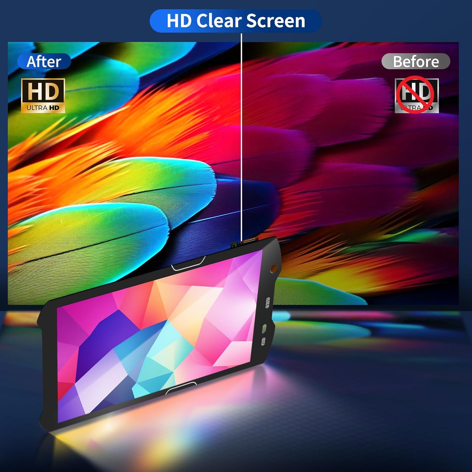 TC52 LCD Screen Replacement [2026 New Version] TC57 Touch Screen for Zebra TC52 TC520K TC57 TC57HO Barcode Scanner LCD Display Touch Screen Digitizer Assembly with Screen Protector and Tools