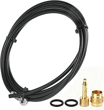 Plplaaoo 2M Hydraulic Disc Brake Hose for MAGURA MT4/MT4E/MT5 Bicycle Brake Oil Tube with Connection Insert & Olive Connector, Durable Rubber Bike Brake Line for Road and Mountain Bikes