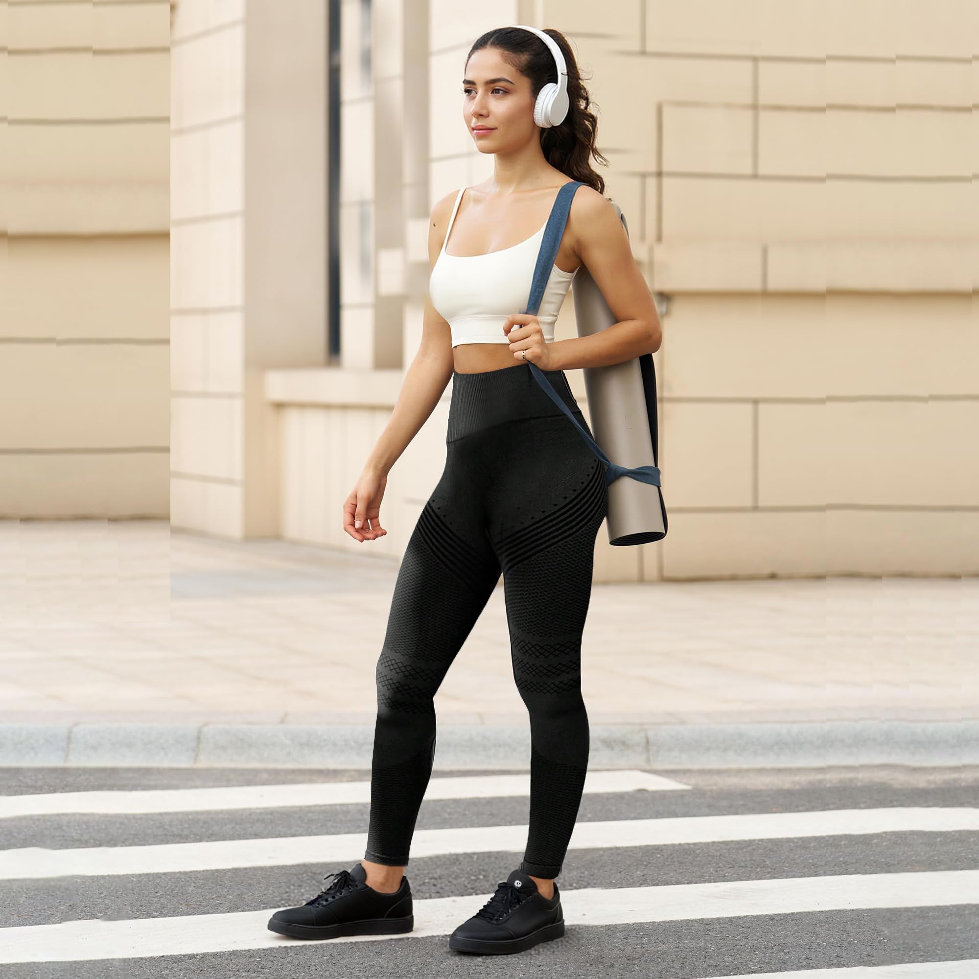 Legginsy antycellulitowe, sportowe legginsy push-up dla kobiet, nieprzezroczyste, kompresyjne, sportowe spodnie z wysokim stanem, joga, pilates