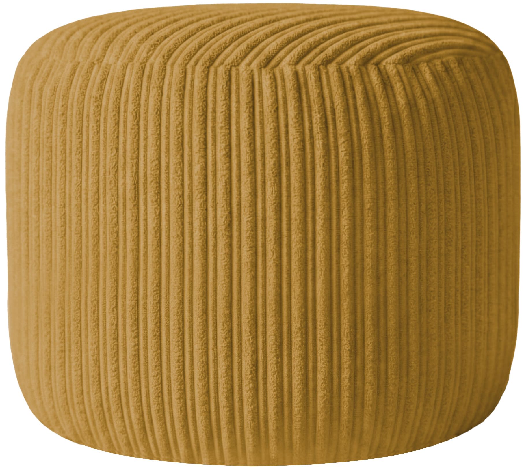 Jumbo Cord Footstool Bean Bags | Corduroy Ottoman Footrest Modern Home Living Room Bedroom Stylish & Durable Ergonomic Design | Jumbo Cord Foot Rest Pouffe (Oval (40cm x 35cm), Mustard)