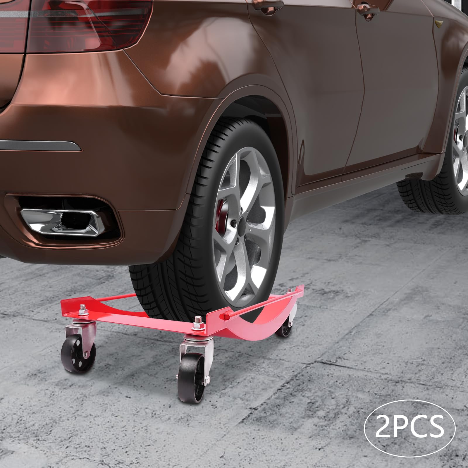 Carro de neumáticos portátil de 907 kg de carga para maniobrar vehículos eléctricos, carro de emergencia de 4 ruedas, carro de neumáticos robusto, elevador de maniobras de coche, para mover camiones