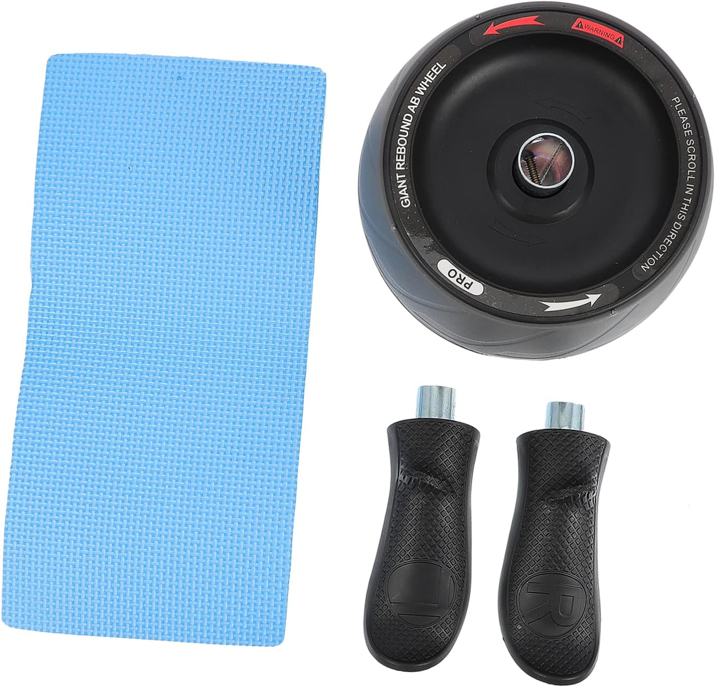 ibasenice Ab Roller Wheel Automatic Core Workout Equipment for Men and Women with Mat Home Gym Exercise Tool for Abs and Weight Loss