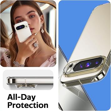 Google Pixel 10 Pro XL Kılıf Transparan Silikon Koruma Şeffaf