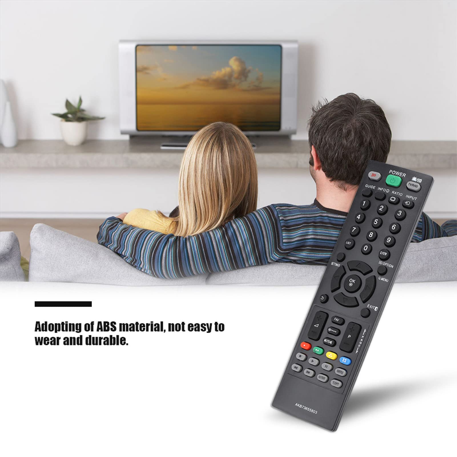 Telecomando Universale Tbest Per TV – Sostituisce 32LM669S, 42LM649S, 47LM669S E Modelli Compatibili (Batterie Non Incluse)
