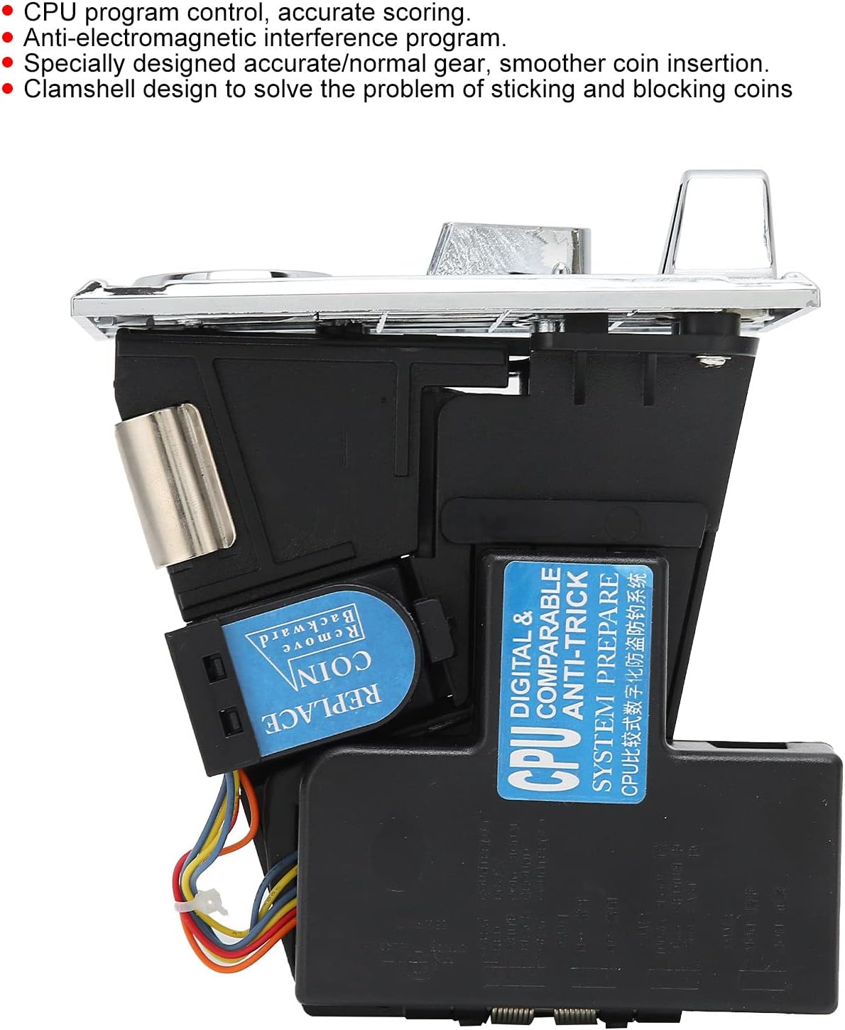 CPU 다중 동전 수용기 및 선택기 간섭 방지 전자 동전 검사기 CPU 프로그램 게임 콘솔용 다양한 동전 선택기 자동  판매기-Freehip.co.kr