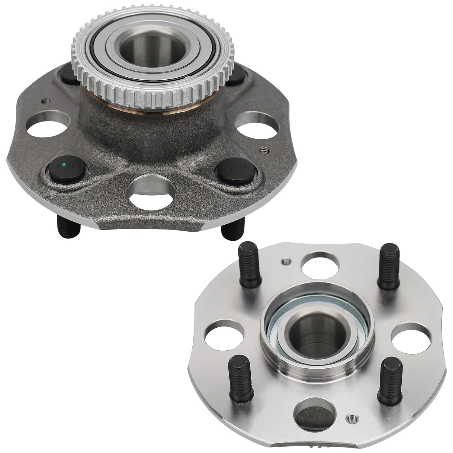 DRIVESTAR 512178 Left/Right Rear Wheel Hub & Bearing for Honda Accord 1998 1999 2000 2001 2002 L4 2.3L, 4 Lugs w/ABS (Pair)