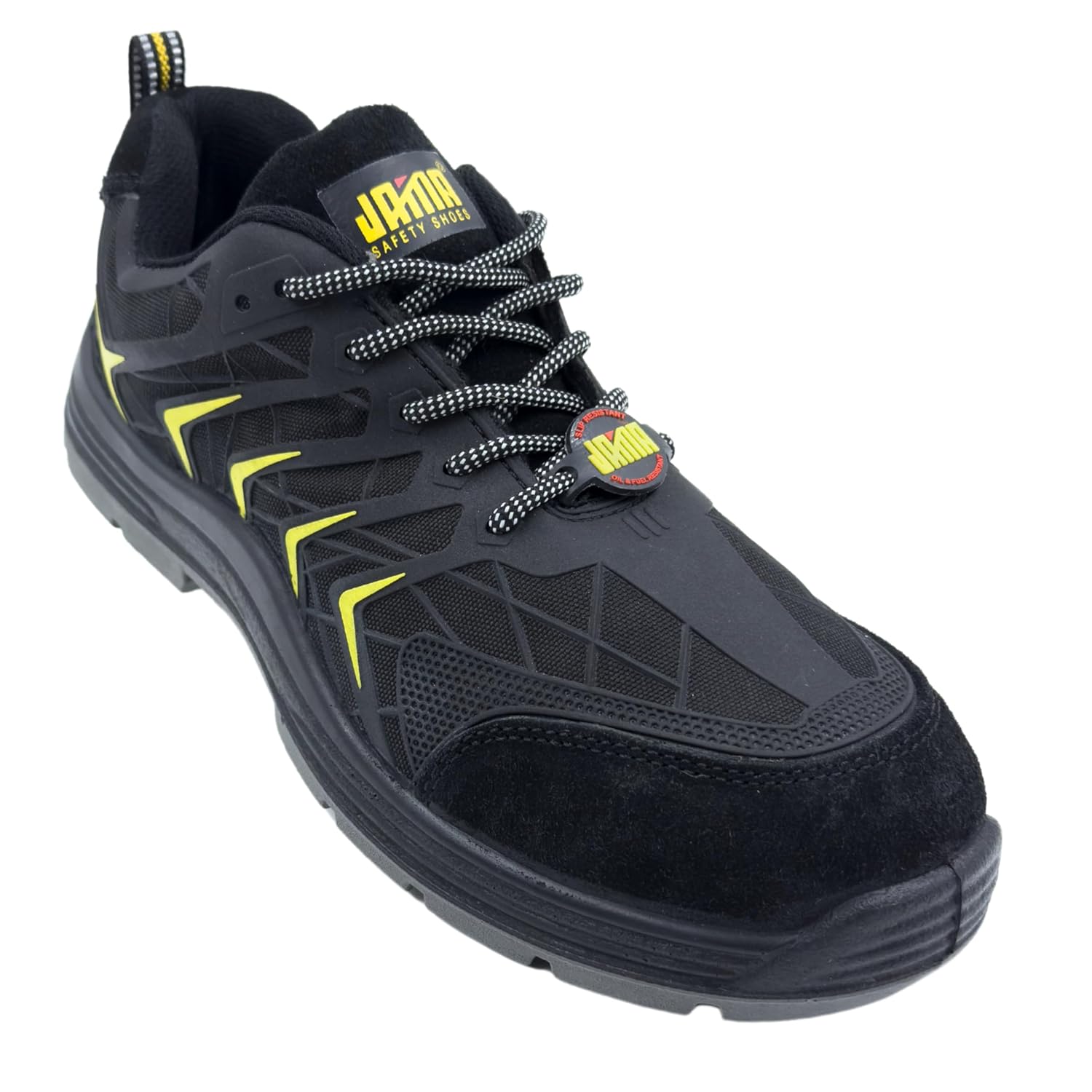 Jama Safety Shoe JF002 with Special Water Resistant KPU Upper | 200J Steel Toe Cap, Heat & Oil Resistant, DD-PU Sole with ...