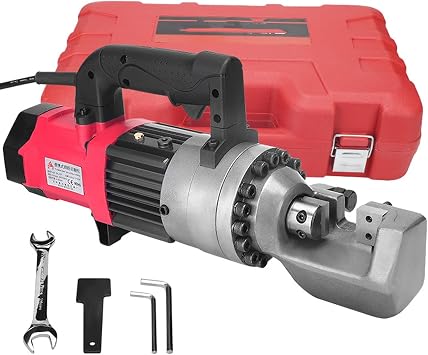 110V Electric Rebar Cutter Hydraulic Rebar Cutter Cutting Up to 4-16 20 22 25mm Rebar Within 5 Seconds, Heavy Duty Concrete Construction Tools Rebar Cutter Saw Bolt Cutter,22mm