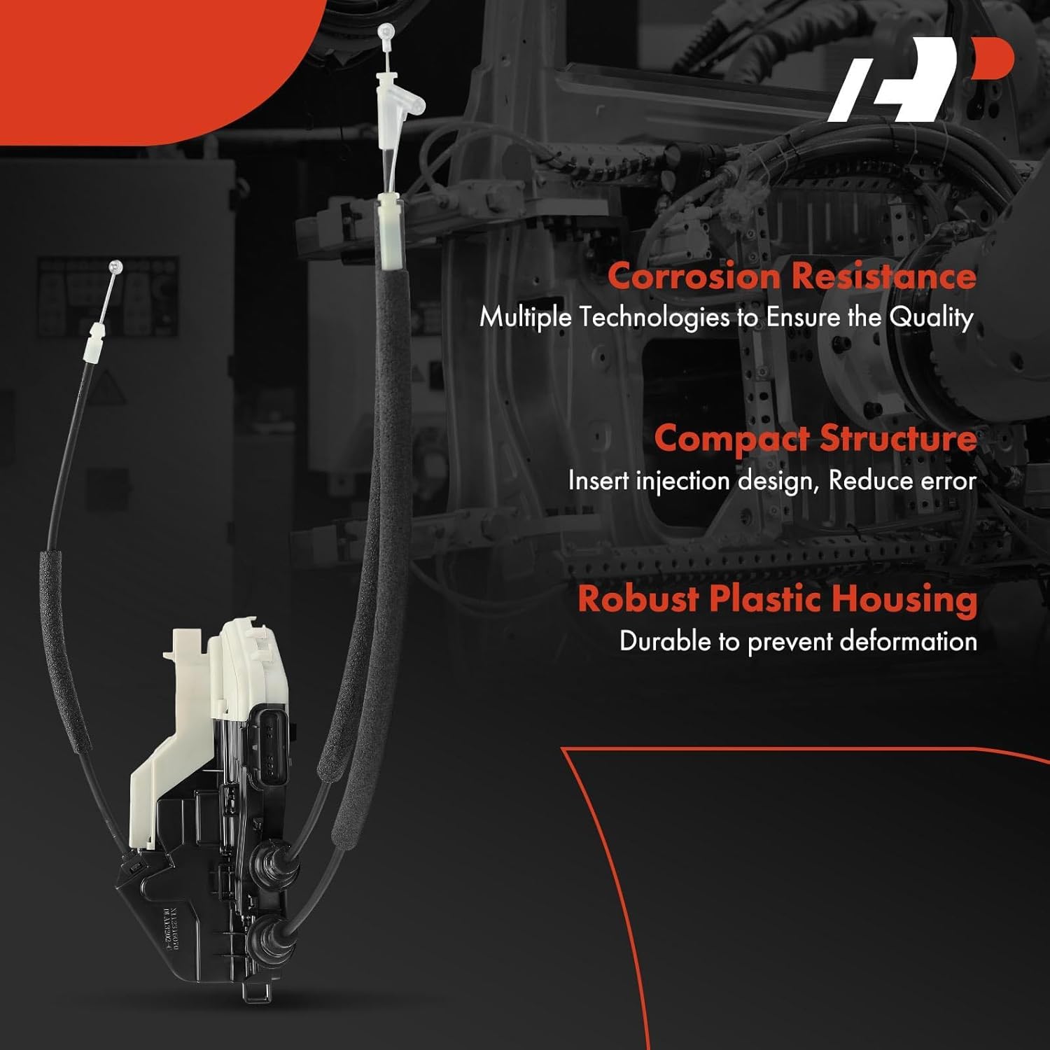 A-Premium Door Lock Actuator Front Right Passenger Side Compatible with Hyundai Santa Fe 2013-2019, Santa Fe Sport 2013-2018, 813202W010, 81320-2W010