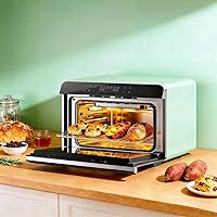 Vista 2 de ROBAM Horno de vapor combinado de encimera, freidora de aire multifunción 20 en 1, asado y horneado de vapor de convección, cocción multietapa