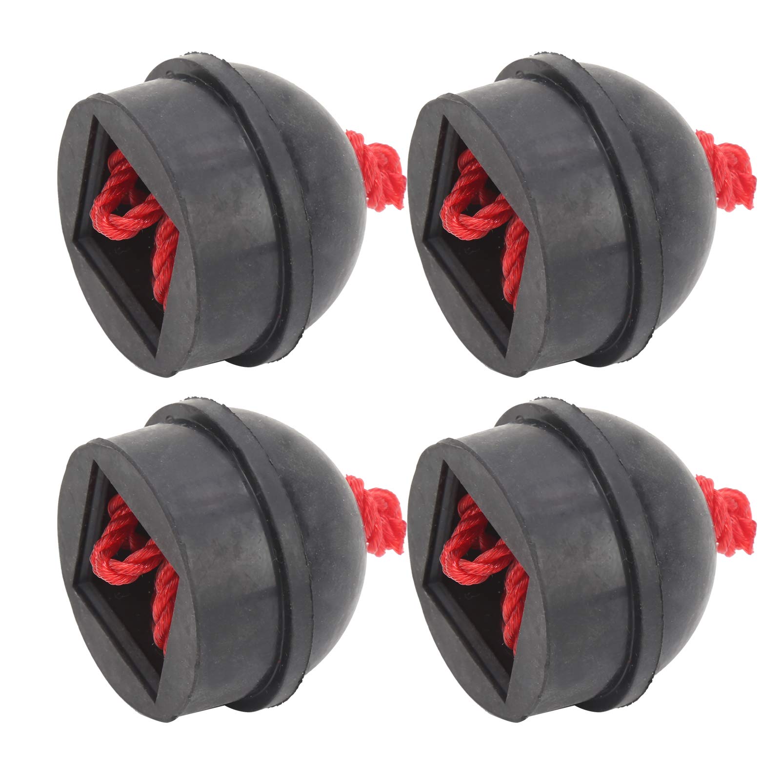 Tbest LK Holders, Porta Stecca da Biliardo per Tavolo, Stecca da Biliardo Hol, 4 Pezzi Porta Gessetto Tasca Porta Gessetti da Biliardo in Gomma con Cavo Accessorio Nero