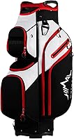 UNIHIMAL Golf Cart Bag: 15-Way Divider Top, Rain Cover, Handles & Insulated Storage - Durable Organizer