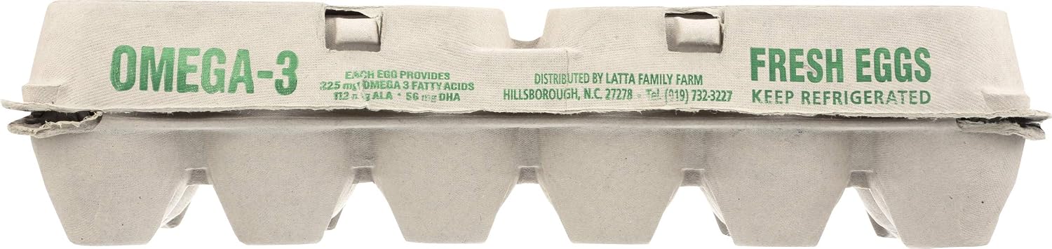 LATTA EGG RANCH Omega 3 Large Grade A Eggs, 12 CT