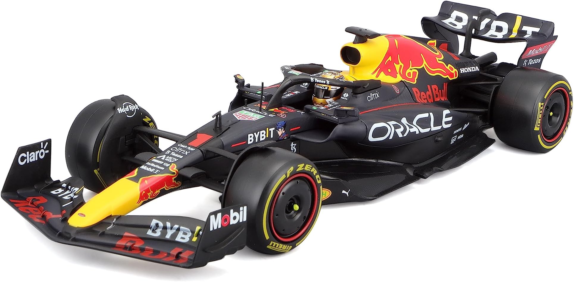 Bburago - 1/24 Scale Model Compatible with Red Bul Replica RB 2022 Miniature MAX # 1