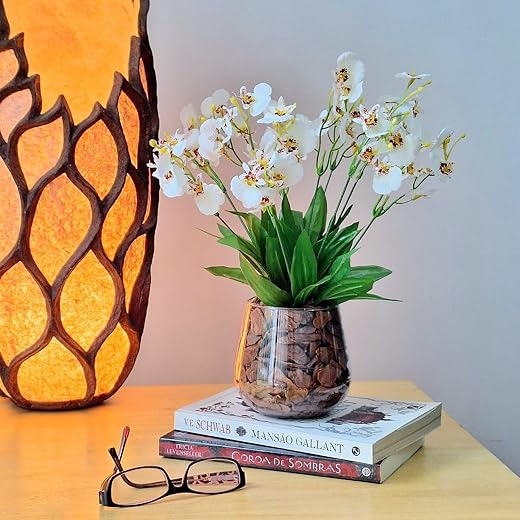 Plantas Artificiais Para Sala: Beleza Duradoura E Baixa Manutenção Arranjo De Orquídeas Brancas Artificiais