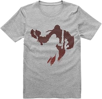 Loot Crate Warcraft Movie Alliance and Horde T-Shirt Small Grey