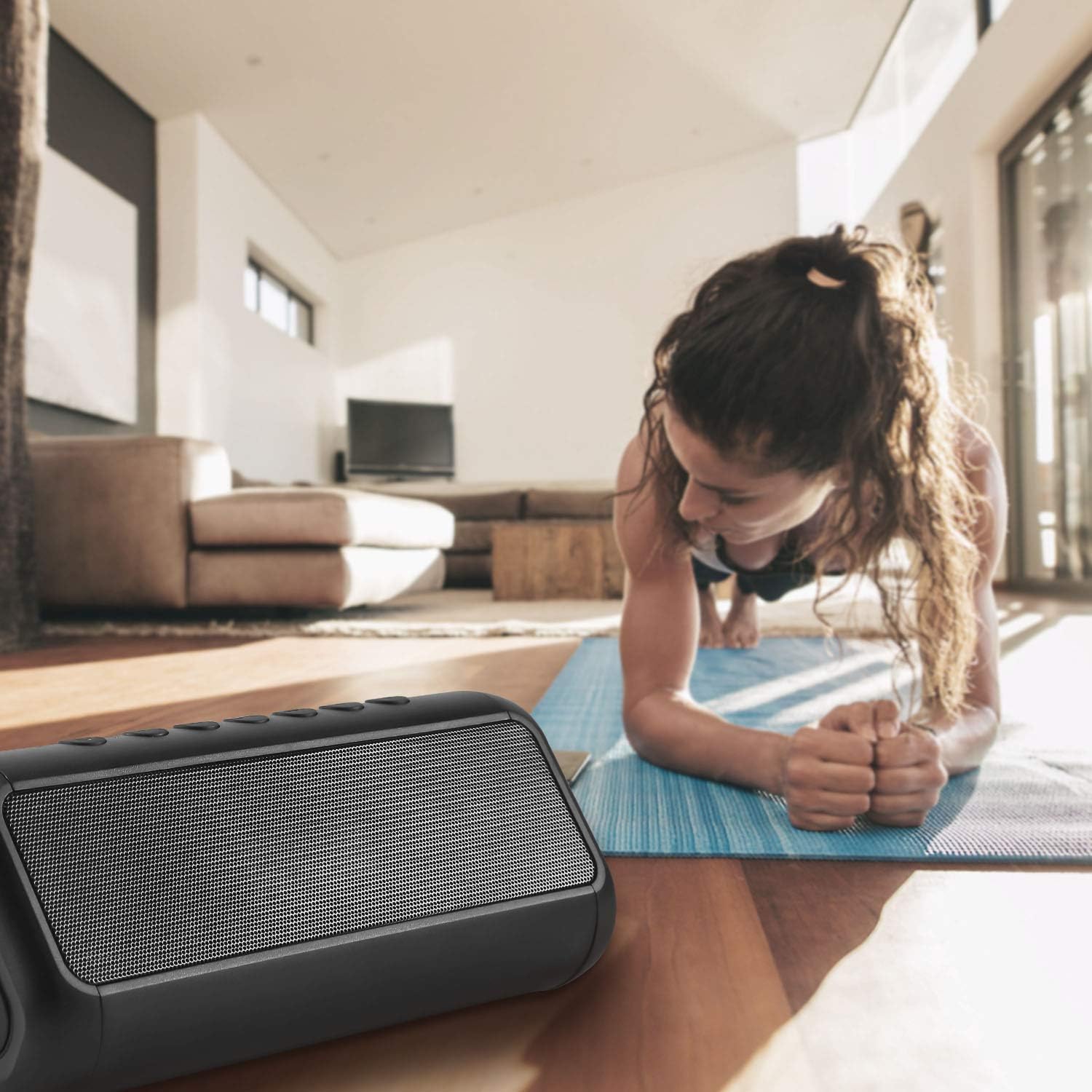 Exсluѕіvе Dіѕсоunt 70% Prісе Bluetooth Speakers, Solar Bluetooth Speaker Portable Wireless Waterproof TWS with 5000mAH Battery 12W 50H Playtime Bluetooth 5.0 Speaker for Home Party, Shower, Car, Outdoor, Travel