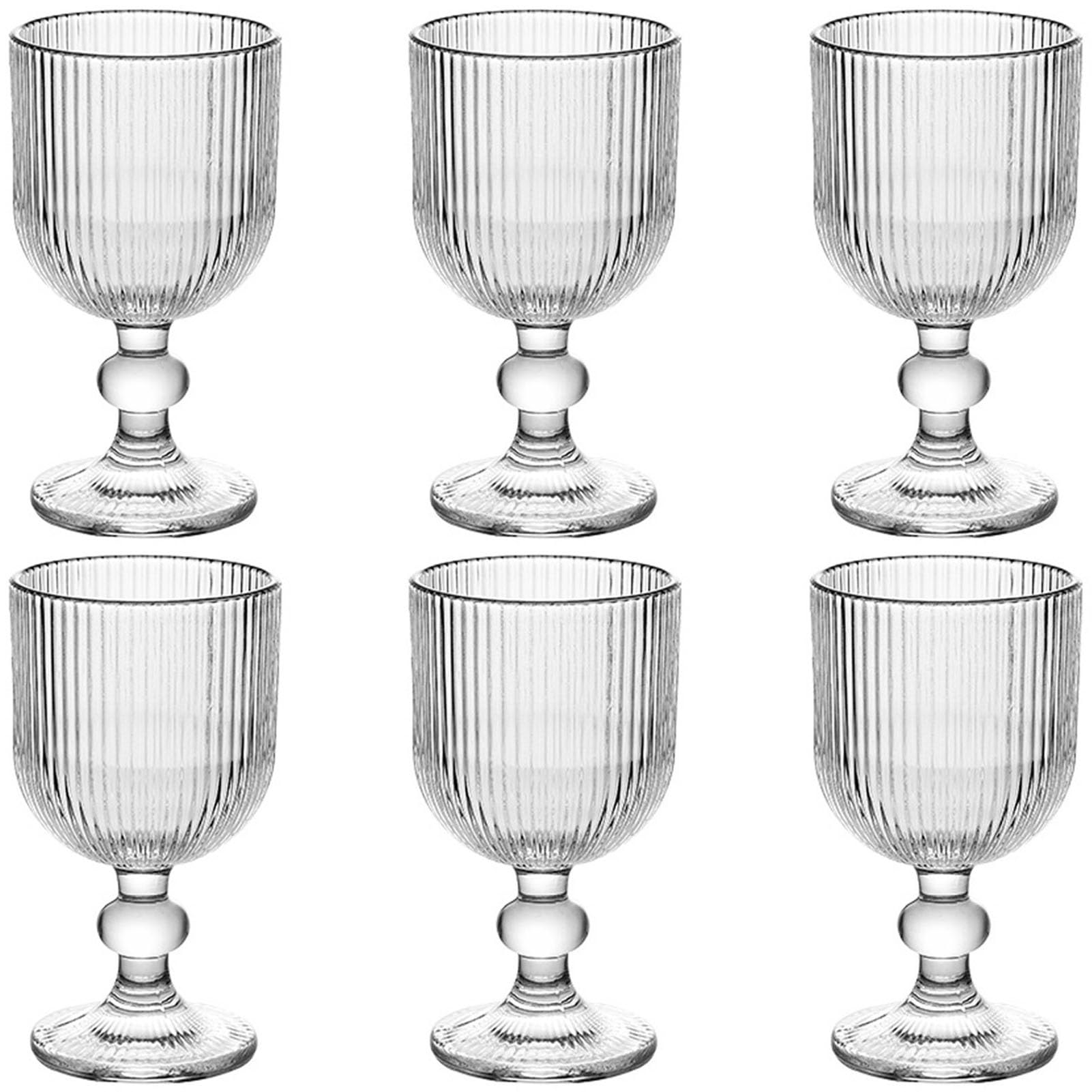 Vintage Glassware Water Goblets Set of 6
