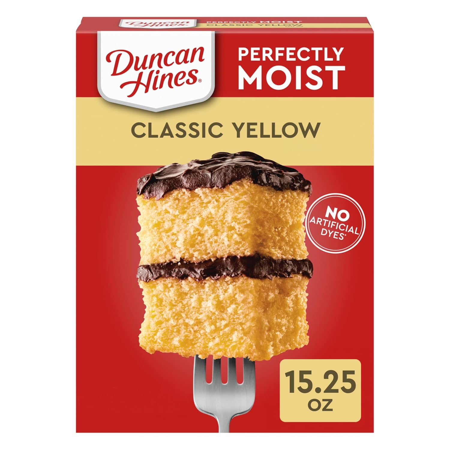 Duncan Hines Classic Cake Mix, Yellow, 15.25 oz