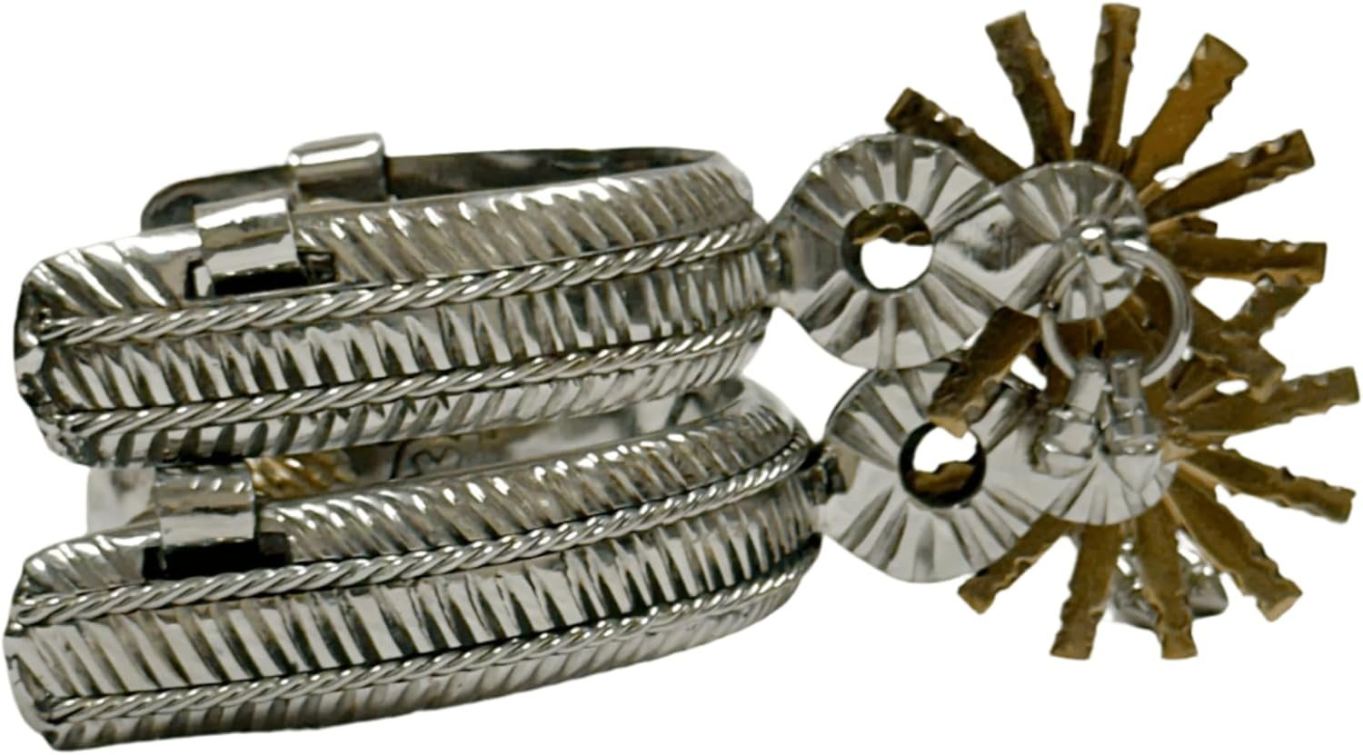 M-Royal Saddles Espuelas Charras Mexicanas II Acero Inoxidable Stainless Steel Charro Spurs