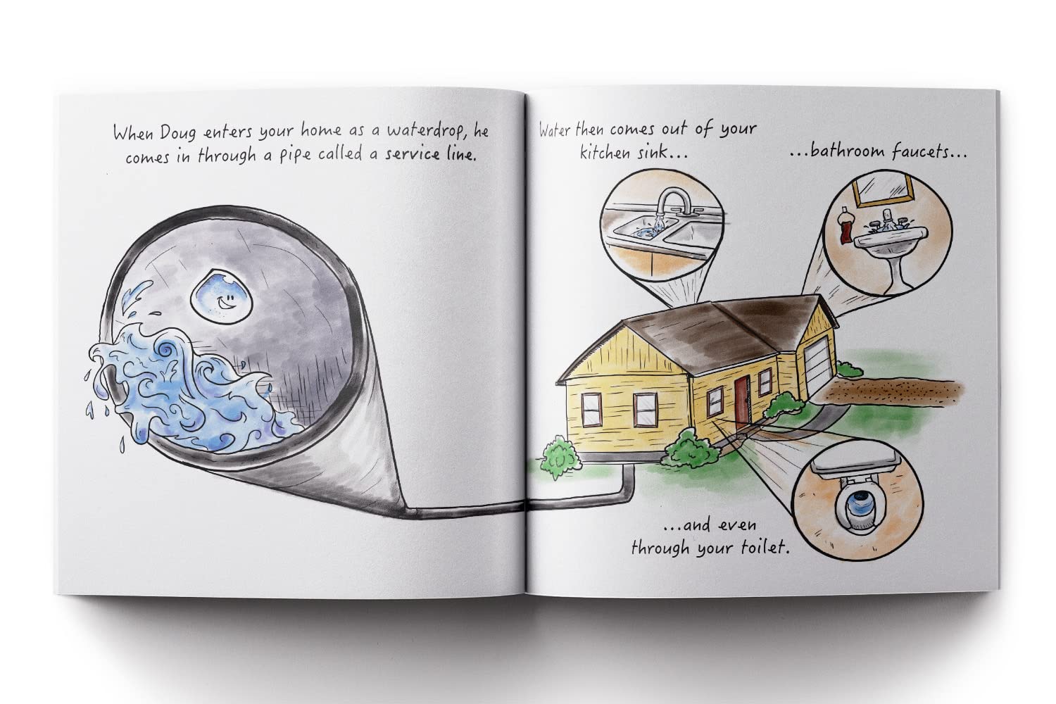 Winn and Doug the Waterdrops: A Water Cycle and Wastewater Story (STEAM at Work!, 5) - Image 4