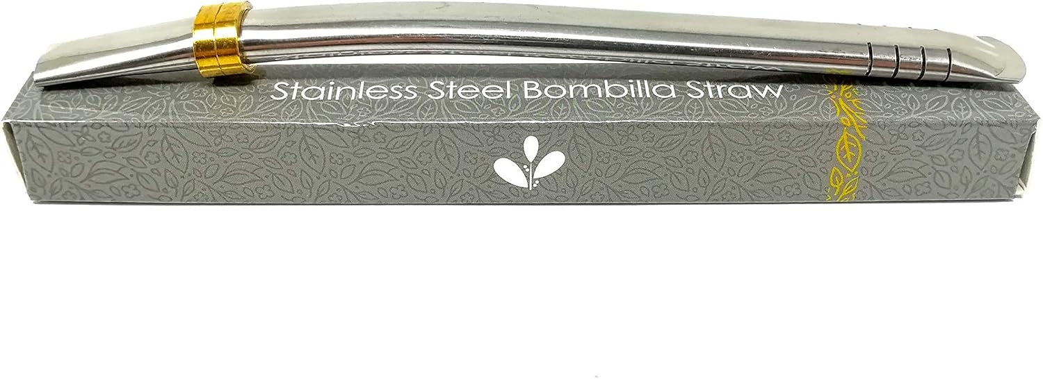 Novomates Bombilla for Yerba Mate - Stainless Steel Mate Straw - Food-Grade Filter - Easy Clean - 6.2" (15.8 cm) - Cup Not Included - Image 4