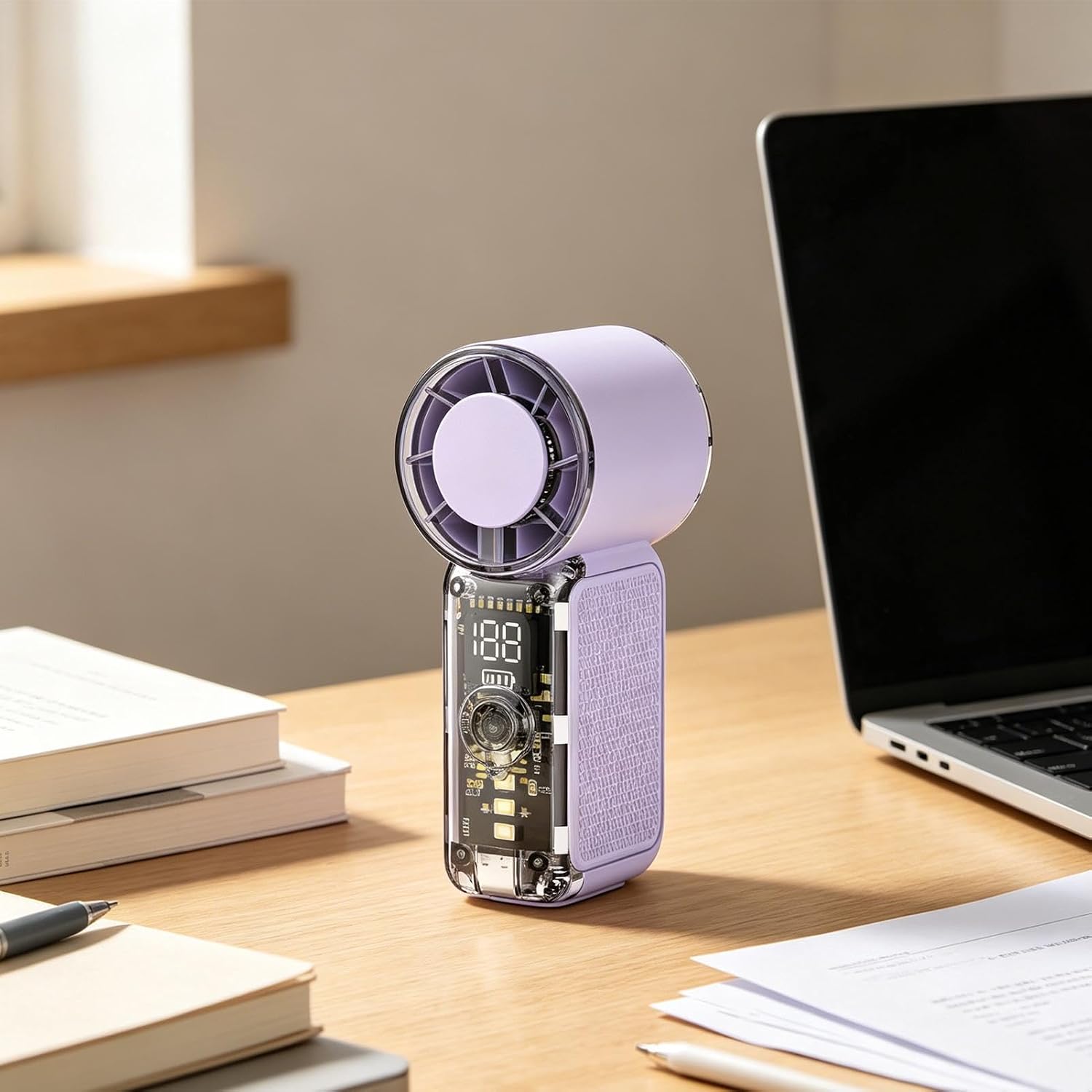 Desk Fan Portable Cooling Rechargeable Personal Gadget image 2