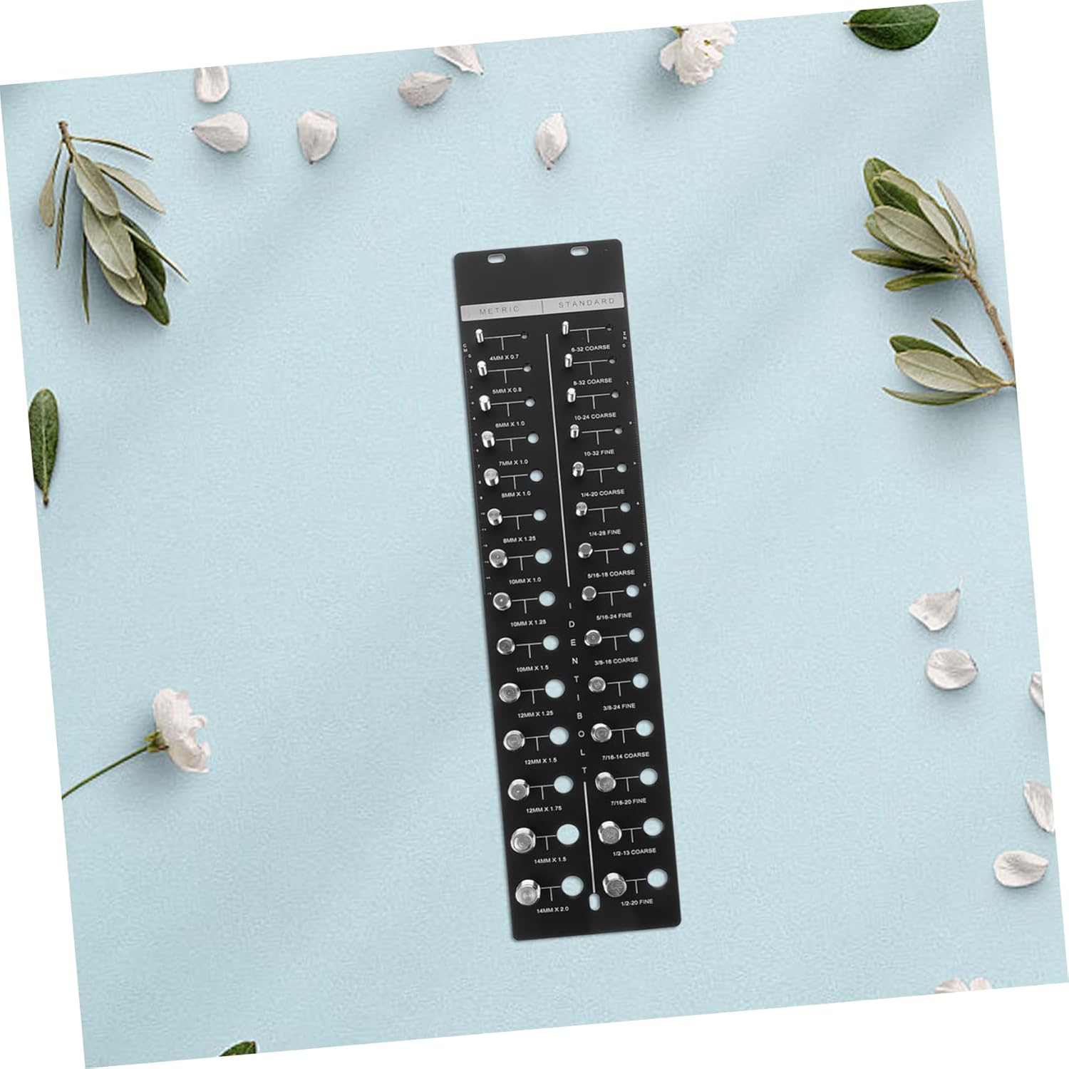 Thread Gauge Tool Screw and Bolt Thread Checker with Metric Standard for Mechanics and DIY Projects Compact and Portable Design