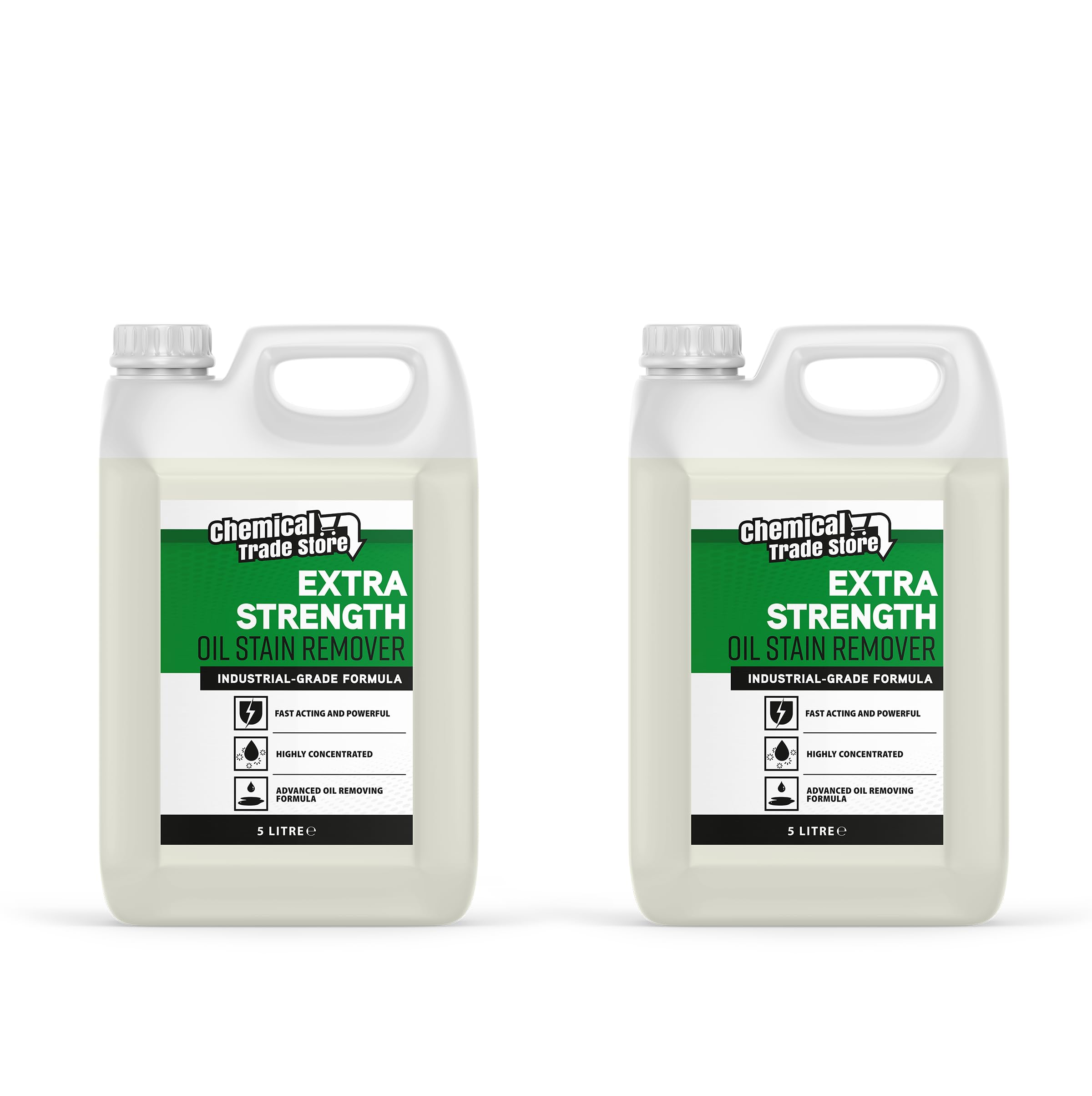 Chemical Trade Store - Oil Stain Remover | Removes Tough Stains from Driveways & Patios | Heavy Duty Cleaner & Degreaser - 2 x 5L