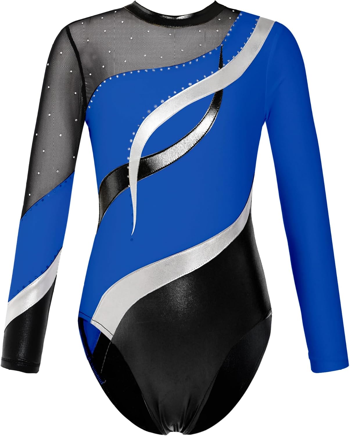Kids Boys Gymnastics Leotard Long Sleeve Ballet Dance Unitard Biketard Athletic Performance Competition