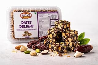 TANISH Sugar Free Dates Delight (200g) – Healthy Dry Fruit Barfi with Almonds, Cashews & Pistachios | Made with Pure Ghee Price In India