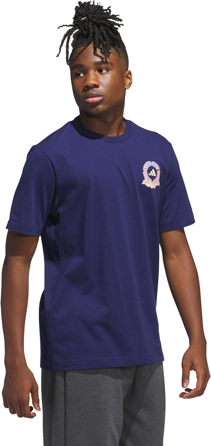 Adidas Mens Nostalgia Graphic T-Shirt - Image 2