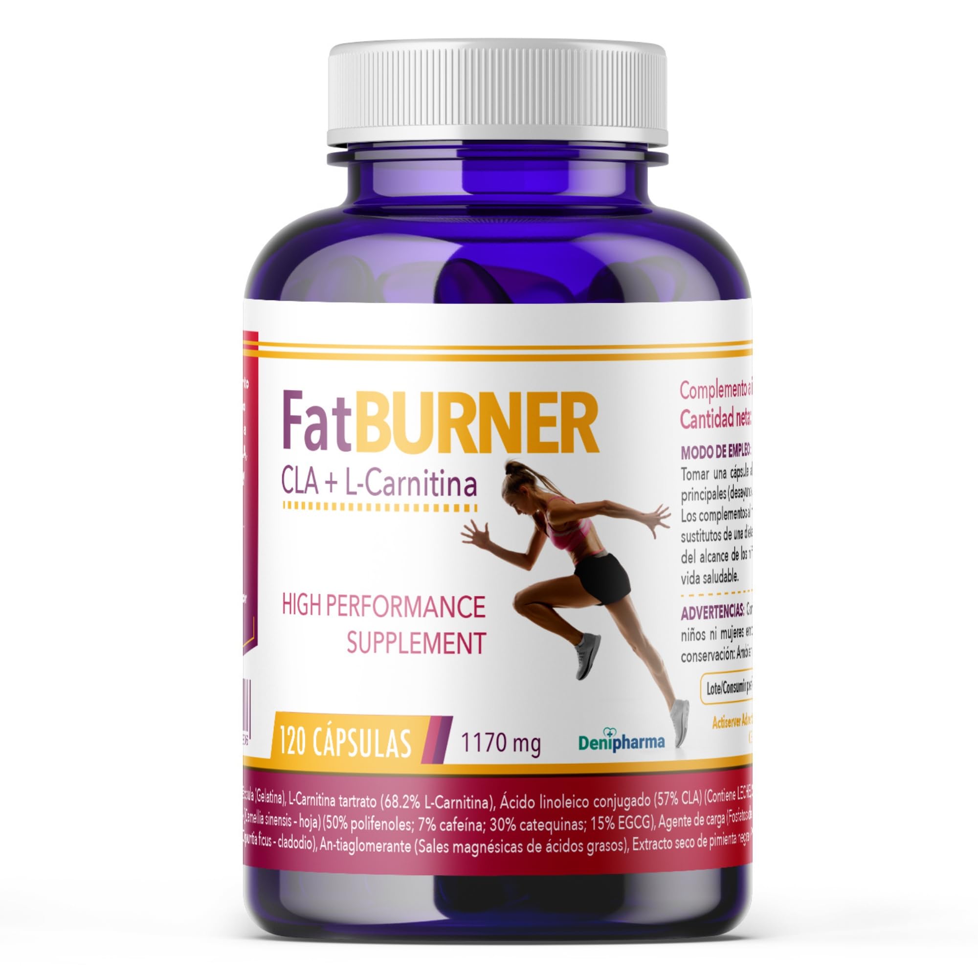 l-carnitina y cla efectos secundarios FATBURNER | L-Carnitina Quemagrasas con CLA y L-Carnitina - 120 Cápsulas -  Apoyo al Metabolismo y Energía