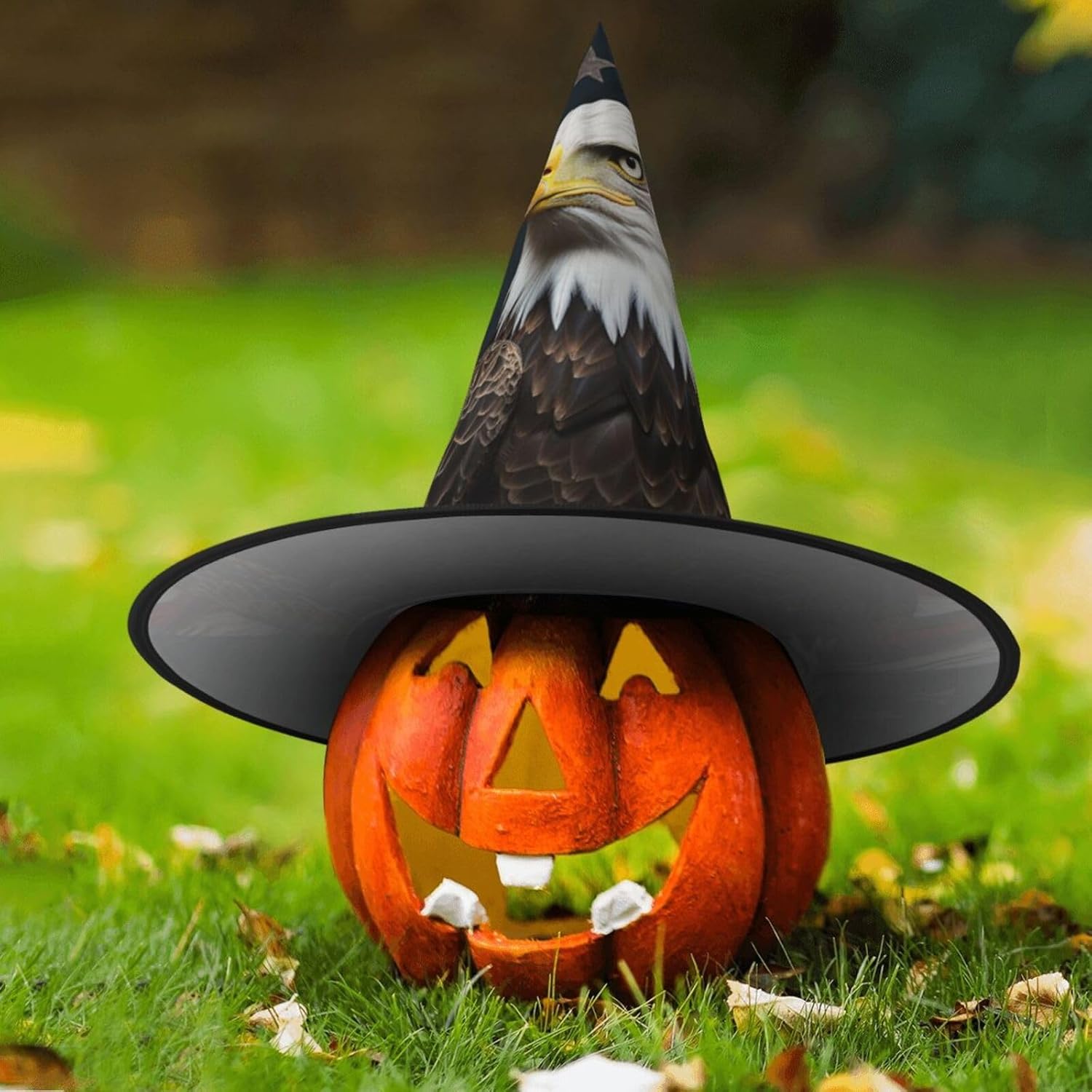 Witch Hats Halloween Cone Wizard Hat American Bald Eagle Witch Hats Halloween Hat Costume Cosplay