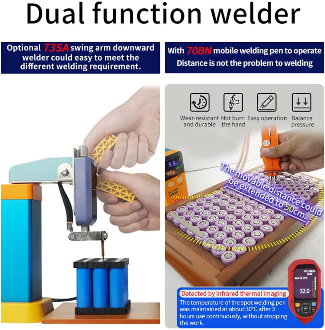 11.6Kw Capacitor Energy Storage Spot Welding Machine,Battery Spot Welder,Lithium Iron Phosphate Portable Precision Butt Welding,for 18650 14500 Lithium Battery Pack