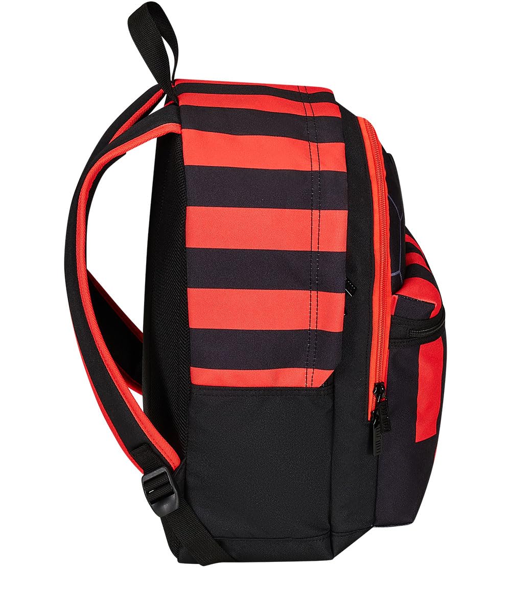 Zaino Scuola A.C. MILAN Calcio - PATH OF VICTORY, Nero Rosso - Zaino Doppio Scomparto - Tasca Porta Borraccia, Zaino Bambino - Maxi Capienza