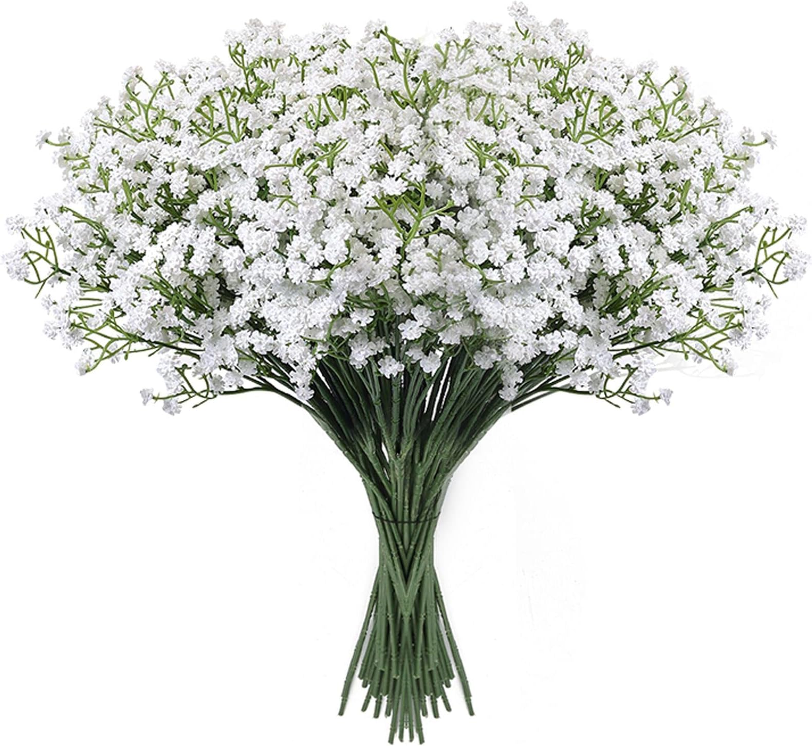 LYLYFAN Babys Breath Artificial Flowers,18 Pcs Gypsophila Faux Flowers for Wedding Party Home Garden Decoration White