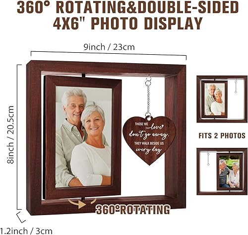 Miniatura 5 de Vetbuosa Marco de fotos conmemorativo, regalos de condolencias por la pérdida de un ser querido, ideas de regalo de duelo, regalos conmemorativos