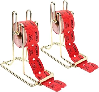 Sponsored Ad - GSE Brass Raffle Ticket Dispenser for Single or Double Roll Raffle Tickets, Lotteries, Sweepstakes, Charity...