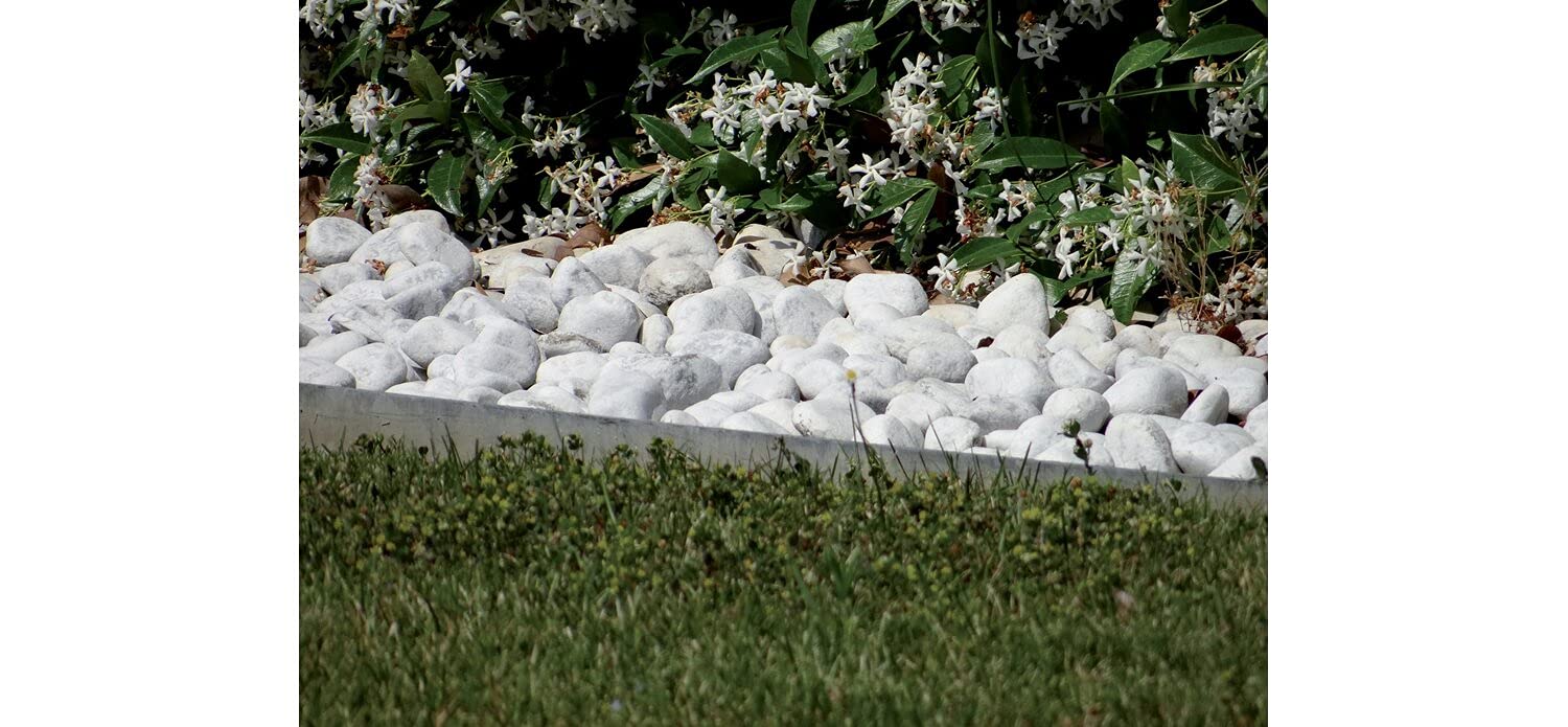 Sassi Ciottoli Pietre Bianco Carrara Decorativi Giardino - 25kg Varie Misure (5-12)