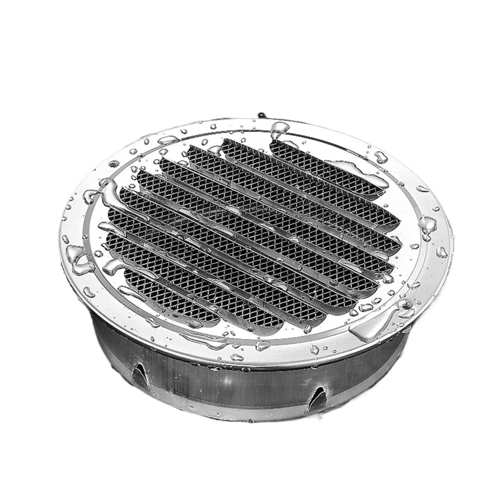 Ventilation Grilles Air Vent Grille Stainless Steel Duct Exhaust Kitchen Toilet Outside Wall Ducting Ventilation Tool(65mm)