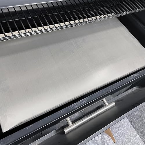 Miniatura 5 de Kit de bandeja de goteo, deflector de calor y forros de bandeja de grasa para parrillas de pellets Traeger Pro 22 Series, reemplazo de bandeja de