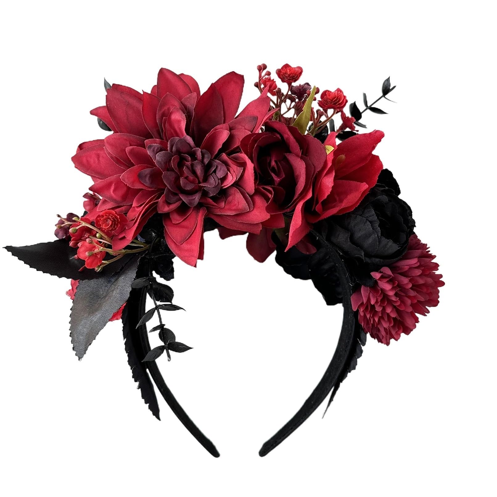 Vividsun Mexican Flower Crown Day of the dead Headpiece Party Fiesta Flower Headband