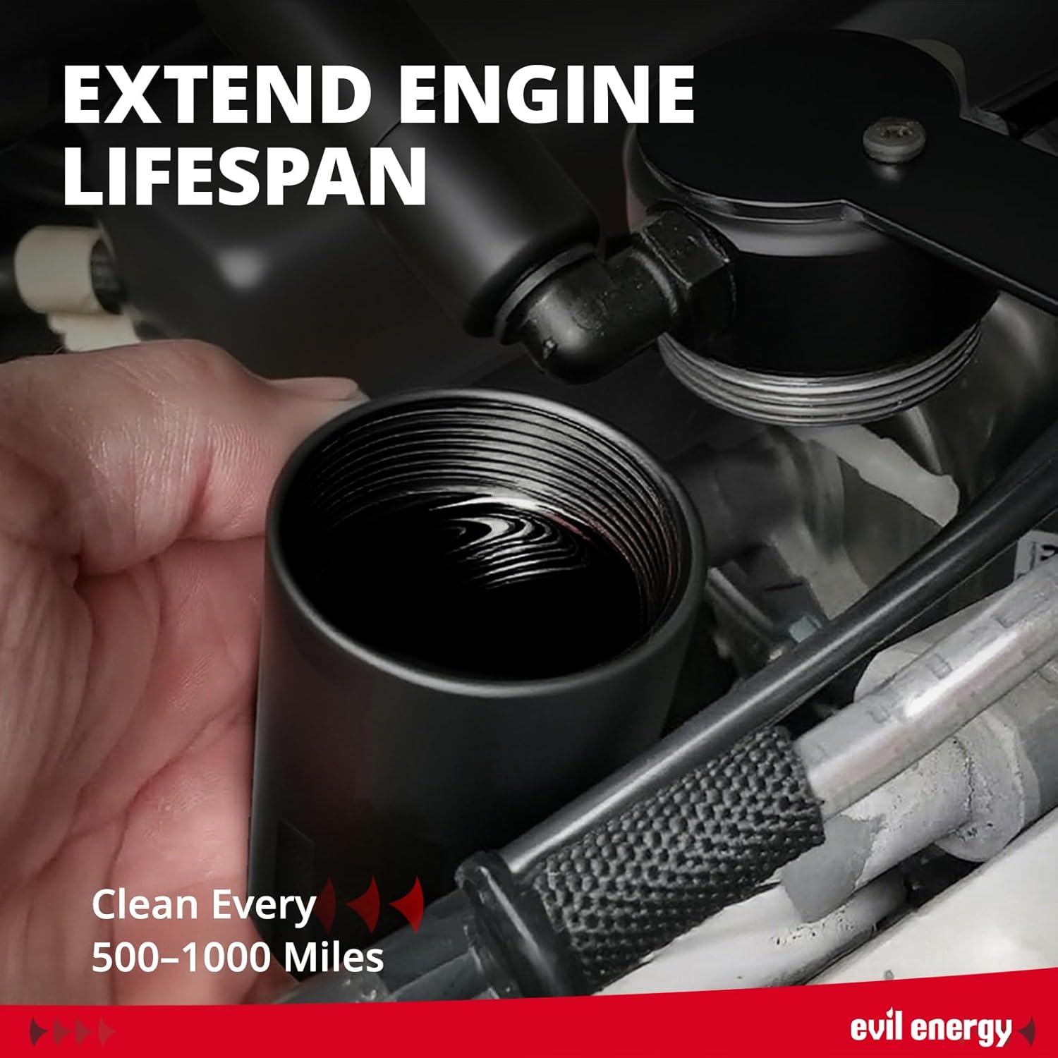 EVIL ENERGY Oil Catch Can, Aluminum Catch Can Kit for Honda Accord 1.5L 2018-2022, Air Oil Separator 130ml