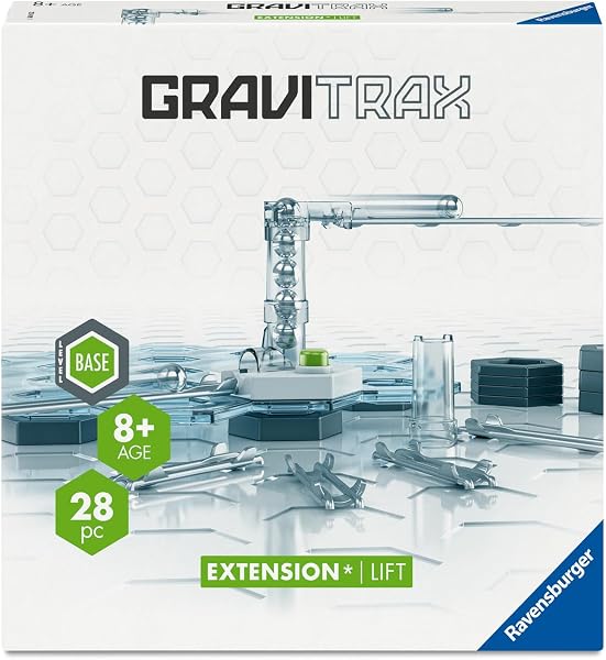 Ravensburger - GraviTrax - Set d'extension Ascenseur 27 pièces - Circuit de Billes - Jeu de Construction créatif - Parcours de Billes à Construire - Dès 8 Ans - Version française - 22419