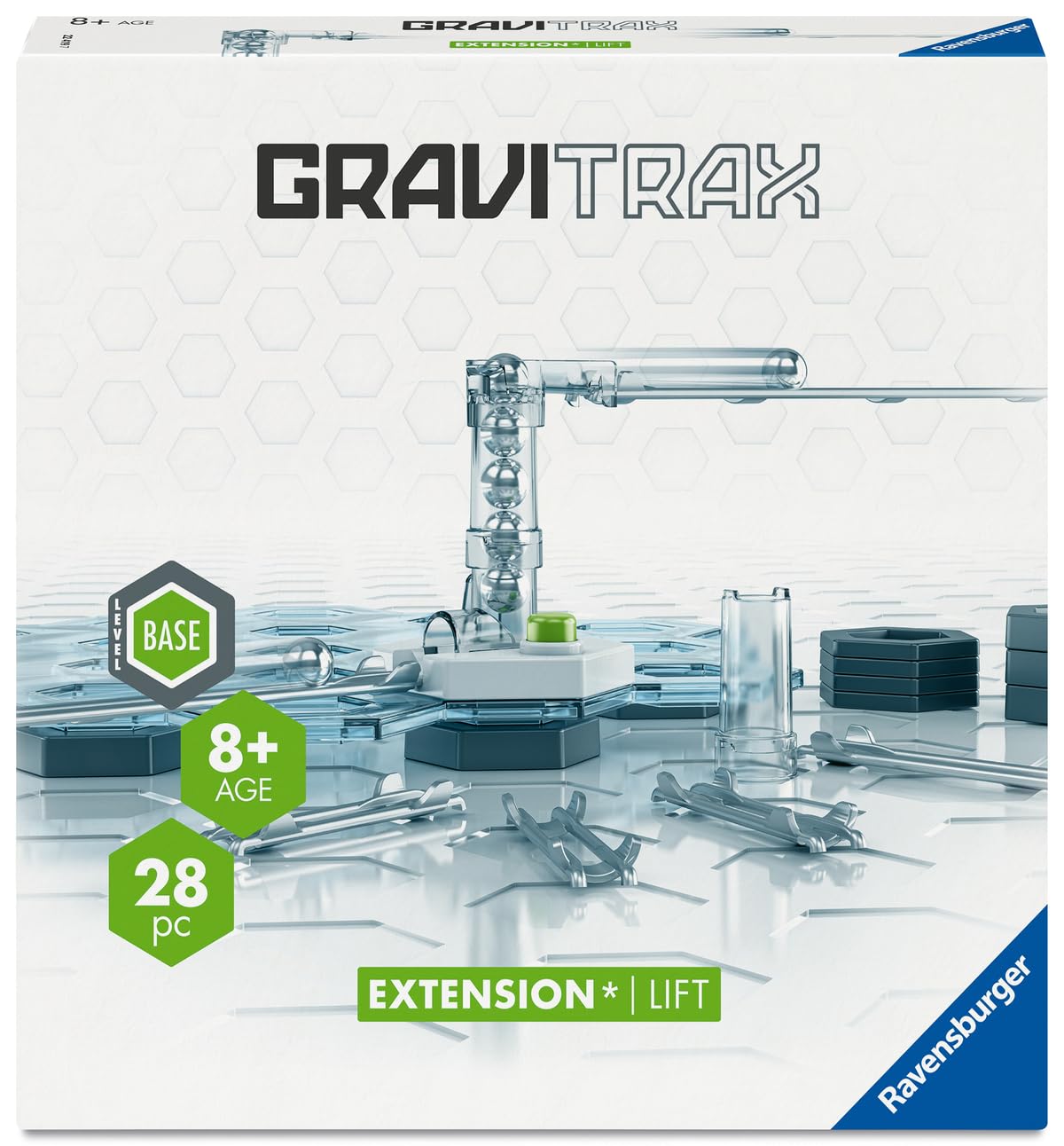 Ravensburger - GraviTrax - Set d'extension Ascenseur 27 pièces - Circuit de Billes - Jeu de Construction créatif - Parcours de Billes à Construire - Dès 8 Ans - Version française - 22419