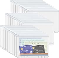 Vista 14 de Antner 20 piezas de bolsillos para carpeta A5 con 6 agujeros, insertos para planificador de presupuesto, sobres para rellenar con efectivo